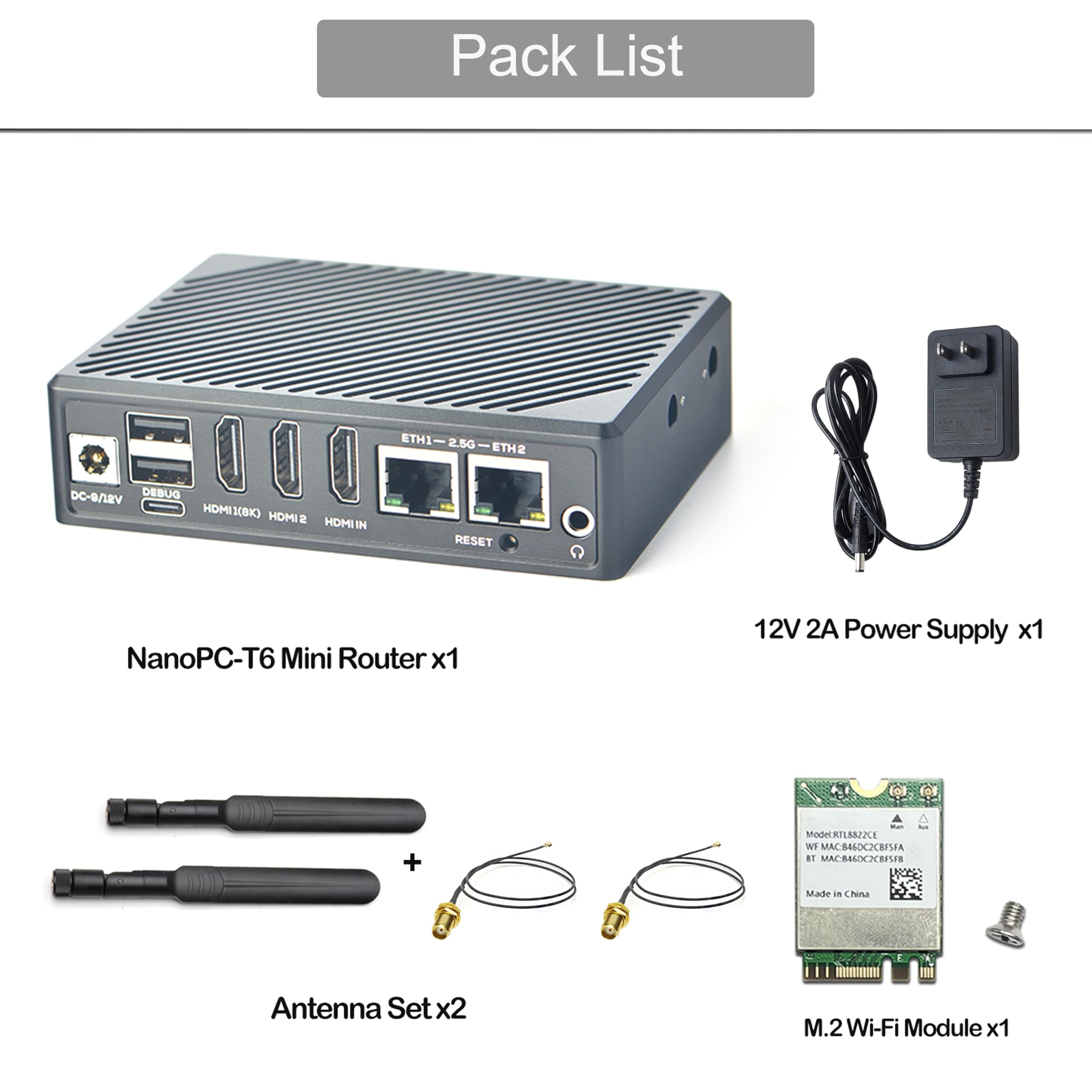 Amazon.com: NanoPC-T6 Computer Mini WiFi Router, Office Home Smart